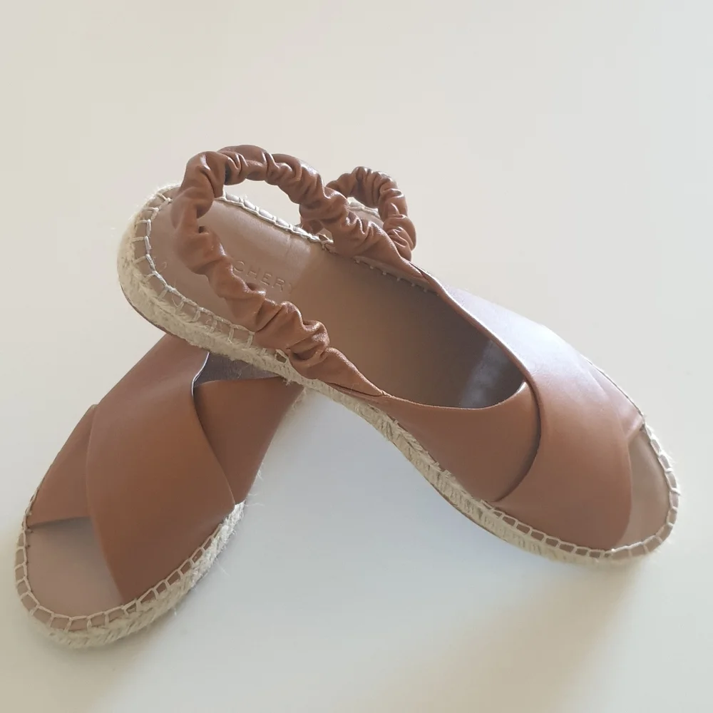Witchery tan leather espadrilles - Picture 8 of 8